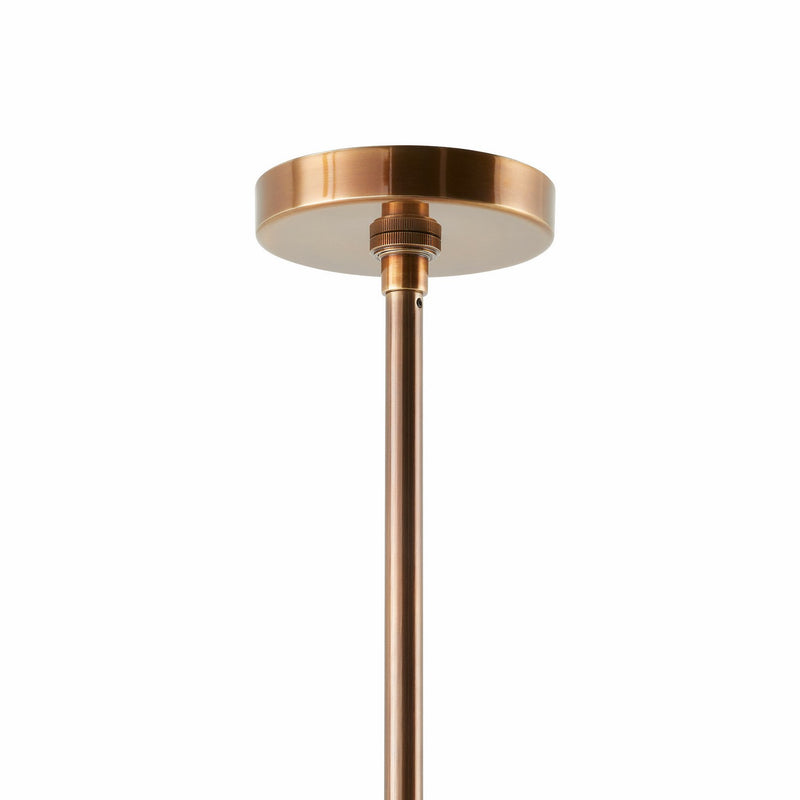 Arteriors DMC26 Six Light Pendant, Graphite/Graphite/Heritage Brass