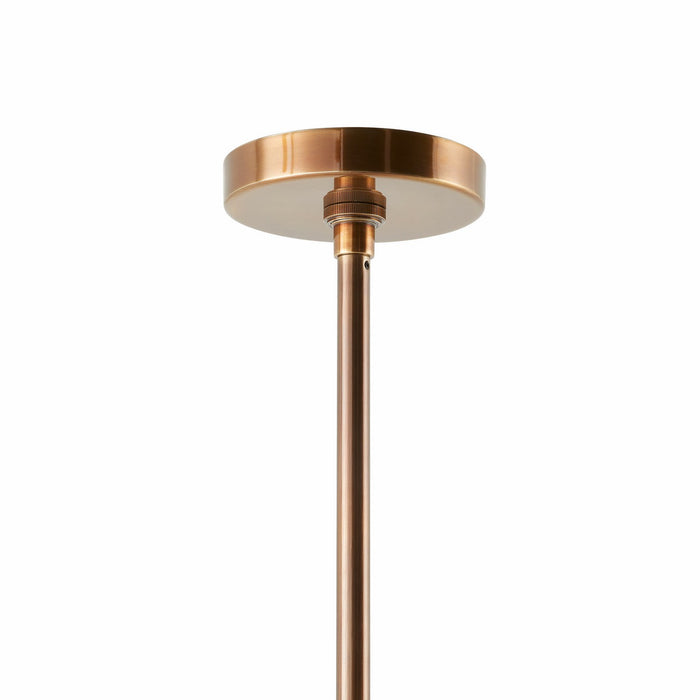 Arteriors DMC26 Six Light Pendant, Graphite/Graphite/Heritage Brass