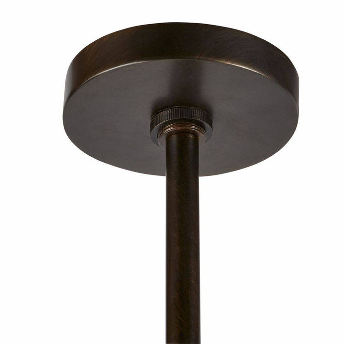 Arteriors DPC15 One Light Pendant, Faux Travertine/English Bronze