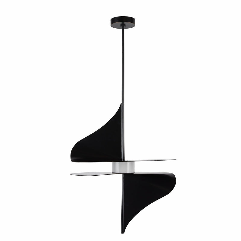 Arteriors DSC06 LED Pendant, English Bronze/Opal