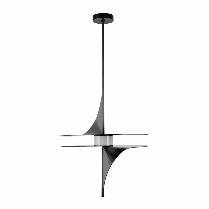 Arteriors DSC06 LED Pendant, English Bronze/Opal
