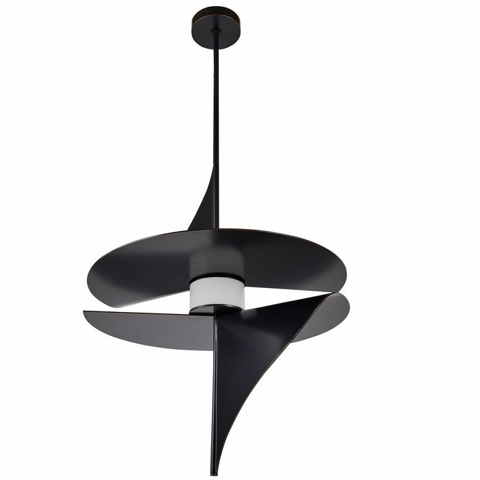 Arteriors DSC06 LED Pendant, English Bronze/Opal
