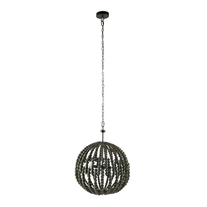 Arteriors DSS02 Four Light Chandelier, Dark Gray Wash/Dark Gray Wash