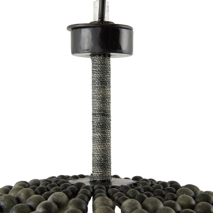 Arteriors DSS02 Four Light Chandelier, Dark Gray Wash/Dark Gray Wash
