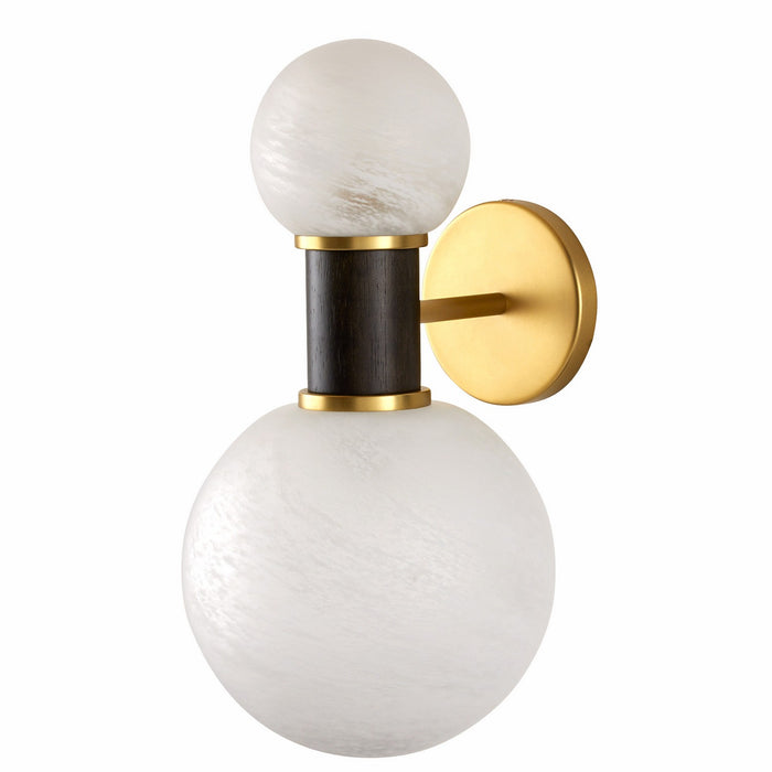 Arteriors DWC29 Two Light Wall Sconce, Opal Swirl/Gray Wash