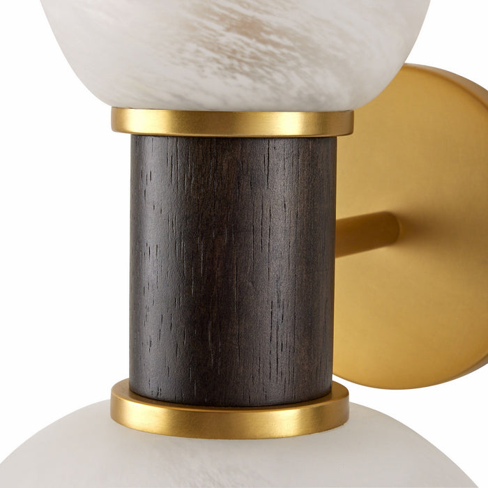 Arteriors DWC29 Two Light Wall Sconce, Opal Swirl/Gray Wash