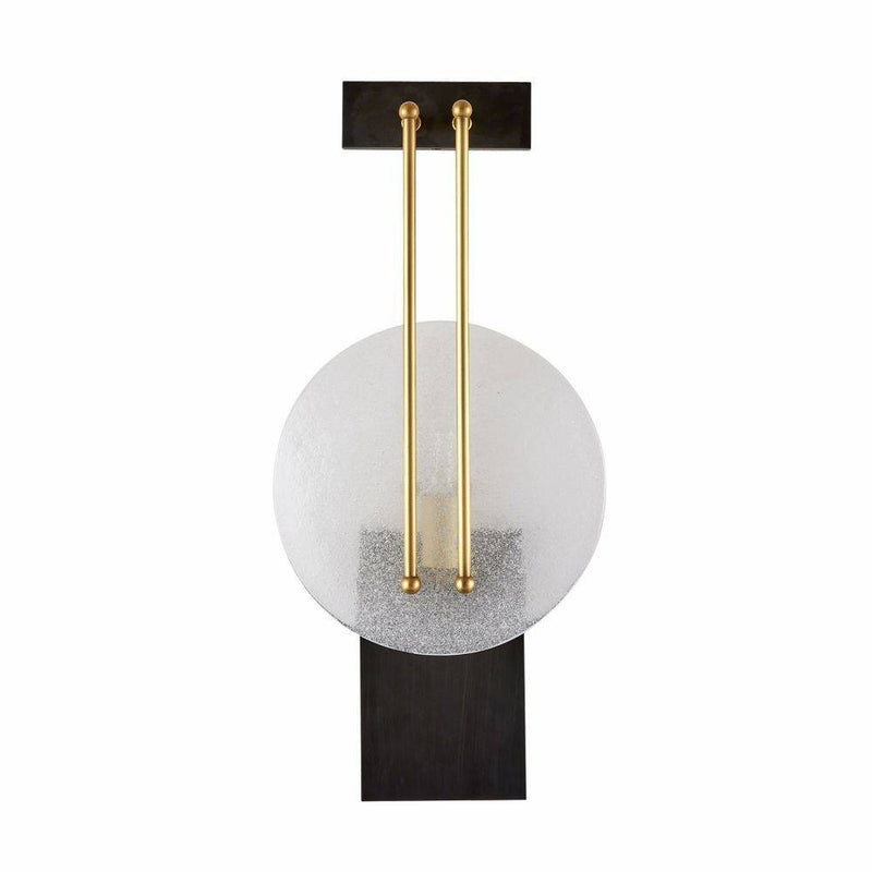 Arteriors DWC30 One Light Wall Sconce, Clear Seedy/Antique Brass/Bronze