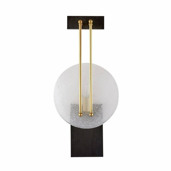 Arteriors DWC30 One Light Wall Sconce, Clear Seedy/Antique Brass/Bronze