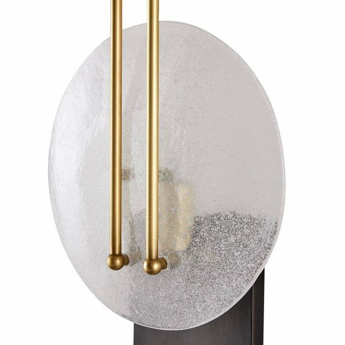 Arteriors DWC30 One Light Wall Sconce, Clear Seedy/Antique Brass/Bronze