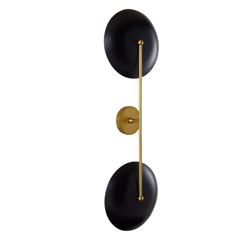 Arteriors DWC31 Two Light Wall Sconce, Antique Brass/Bronze