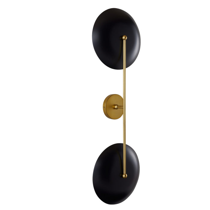 Arteriors DWC31 Two Light Wall Sconce, Antique Brass/Bronze