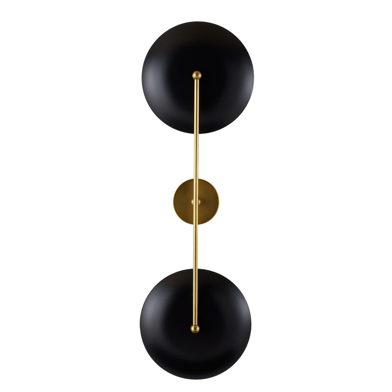 Arteriors DWC31 Two Light Wall Sconce, Antique Brass/Bronze