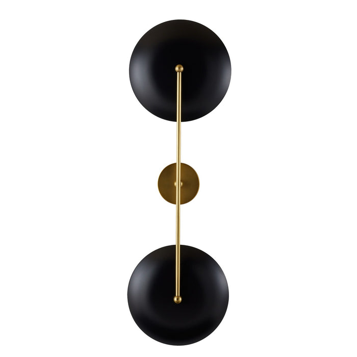 Arteriors DWC31 Two Light Wall Sconce, Antique Brass/Bronze