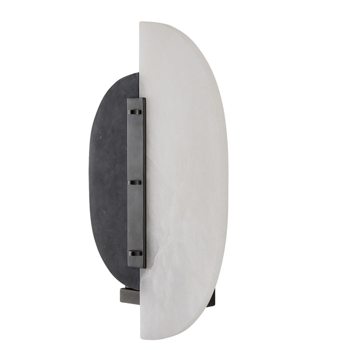 Arteriors DWC32 Two Light Wall Sconce, White/Black/English Bronze