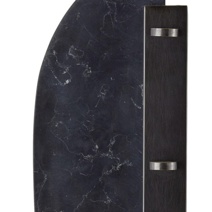 Arteriors DWC32 Two Light Wall Sconce, White/Black/English Bronze