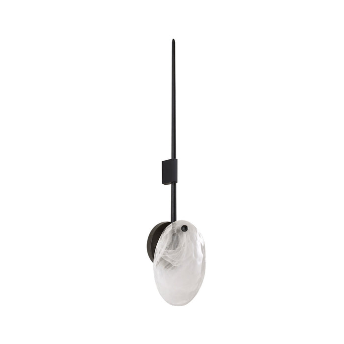 Arteriors DWC33 One Light Wall Sconce, Opal Swirl/Blackened Iron