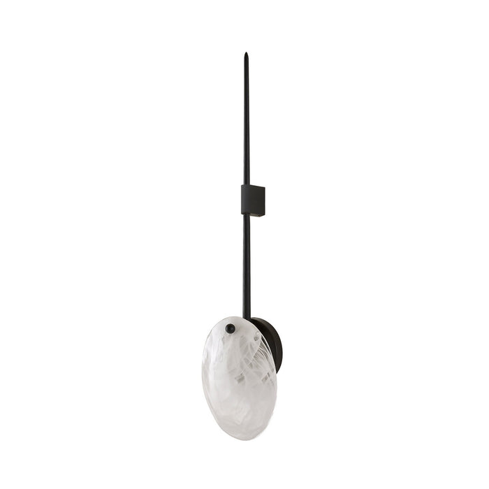Arteriors DWC33 One Light Wall Sconce, Opal Swirl/Blackened Iron