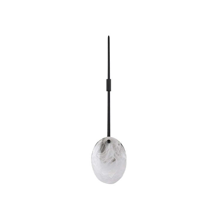 Arteriors DWC33 One Light Wall Sconce, Opal Swirl/Blackened Iron