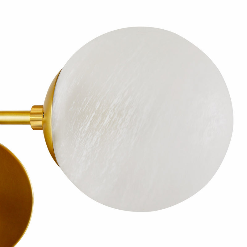 Arteriors DWC34 Four Light Wall Sconce, Matte Swirl/Antique Brass