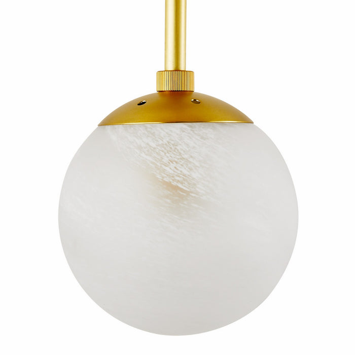 Arteriors DWC34 Four Light Wall Sconce, Matte Swirl/Antique Brass