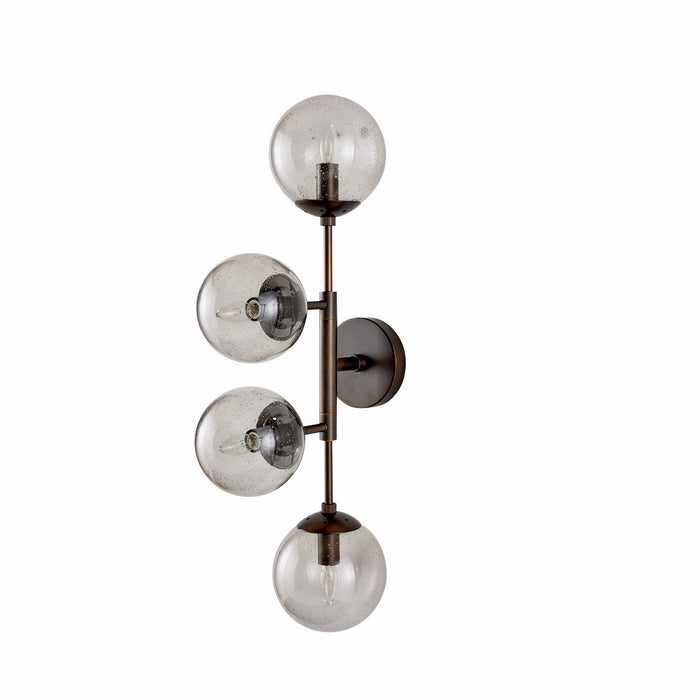 Arteriors DWC35 Four Light Wall Sconce, Smoke/English Bronze