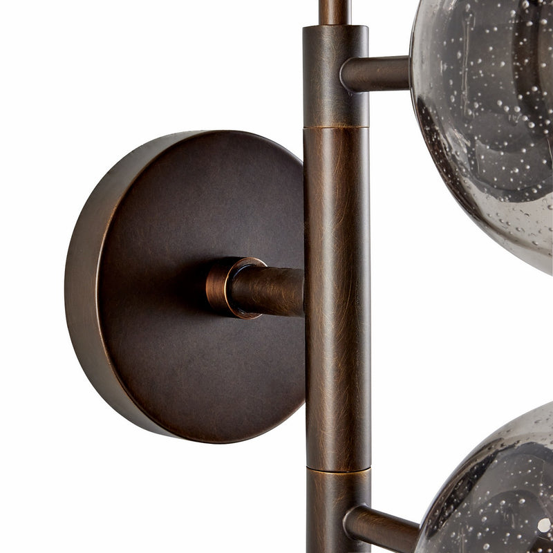 Arteriors DWC35 Four Light Wall Sconce, Smoke/English Bronze