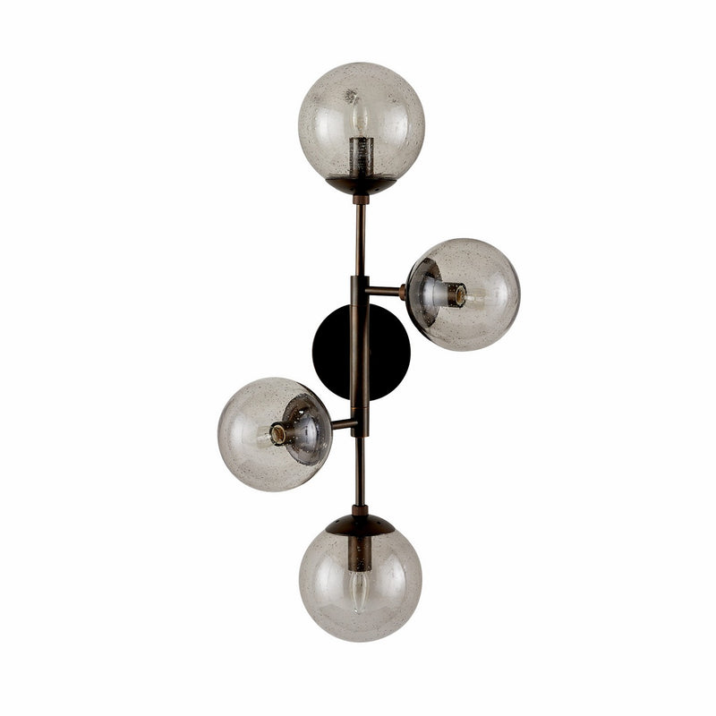 Arteriors DWC35 Four Light Wall Sconce, Smoke/English Bronze