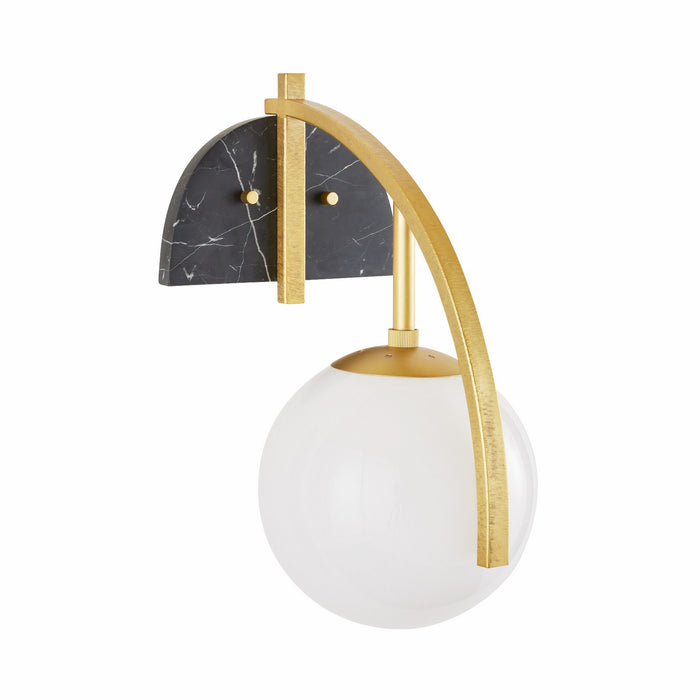 Arteriors DWC36 One Light Wall Sconce, Opal/Antique Brass/Black