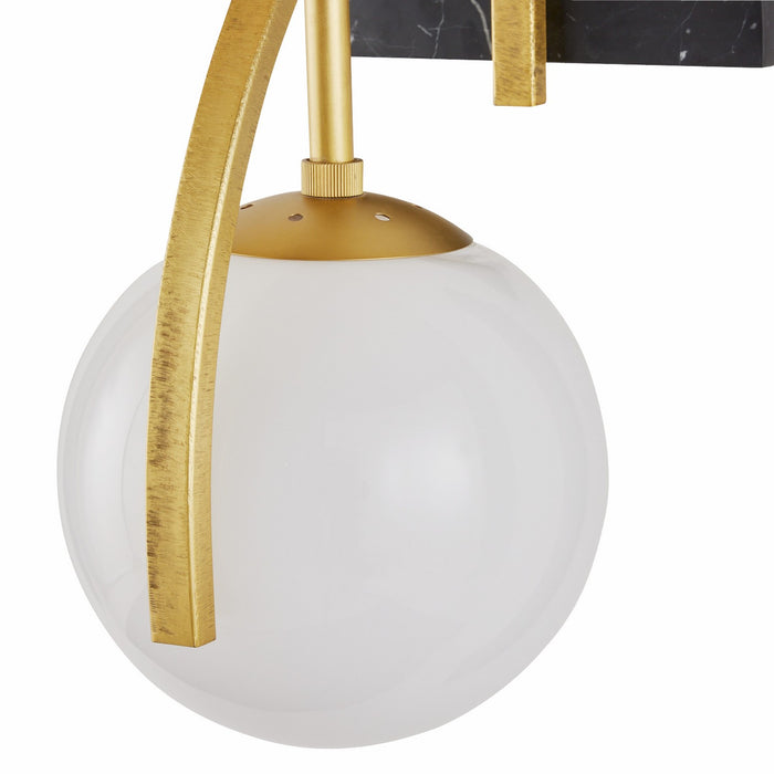 Arteriors DWC36 One Light Wall Sconce, Opal/Antique Brass/Black
