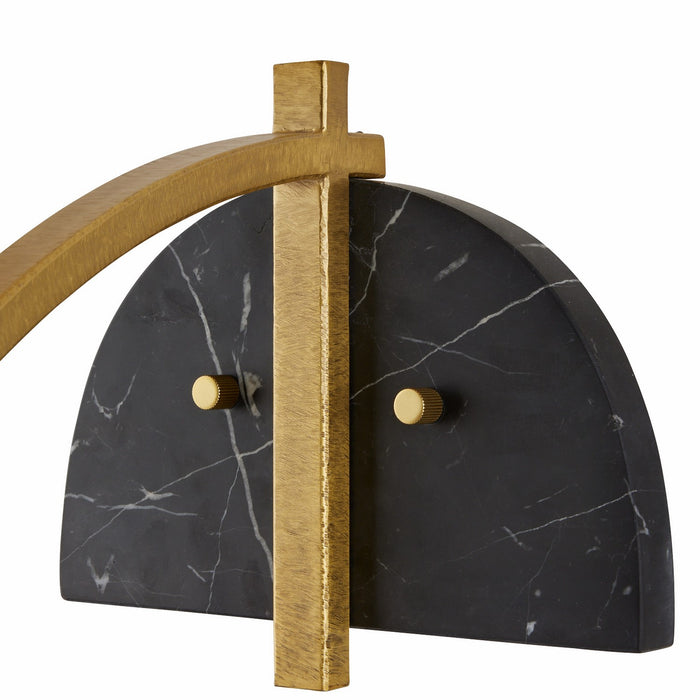 Arteriors DWC36 One Light Wall Sconce, Opal/Antique Brass/Black