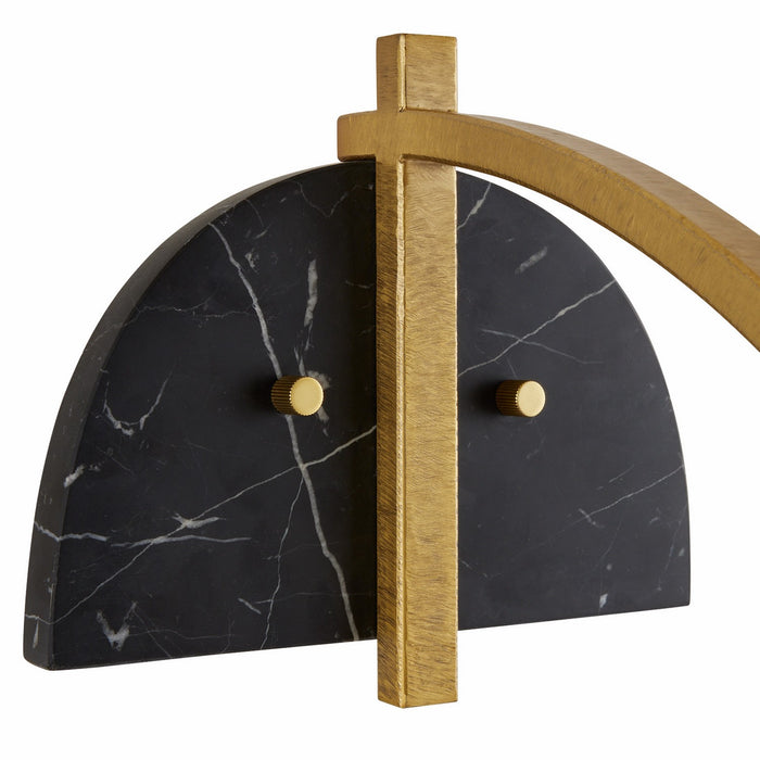 Arteriors DWC36 One Light Wall Sconce, Opal/Antique Brass/Black