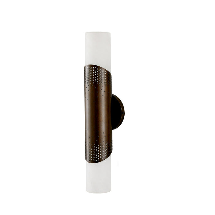 Arteriors DWC38 Two Light Wall Sconce, Matte Swirl/English Bronze
