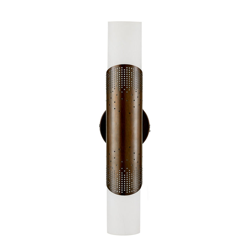 Arteriors DWC38 Two Light Wall Sconce, Matte Swirl/English Bronze