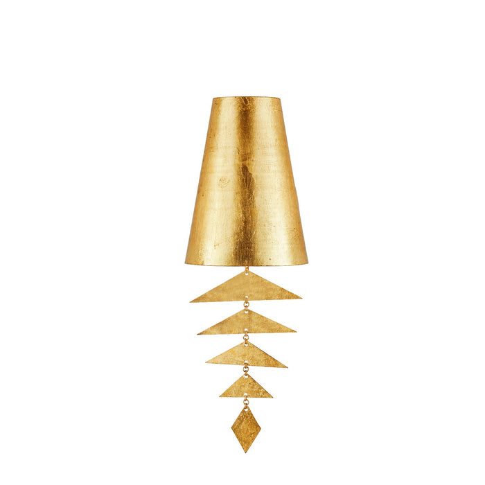 Arteriors DWI14 One Light Wall Sconce, Gold Leaf