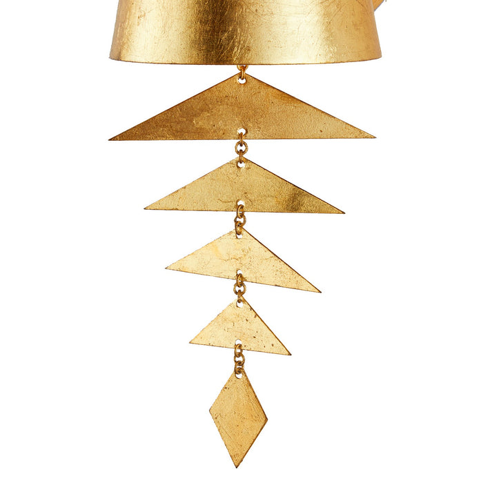 Arteriors DWI14 One Light Wall Sconce, Gold Leaf
