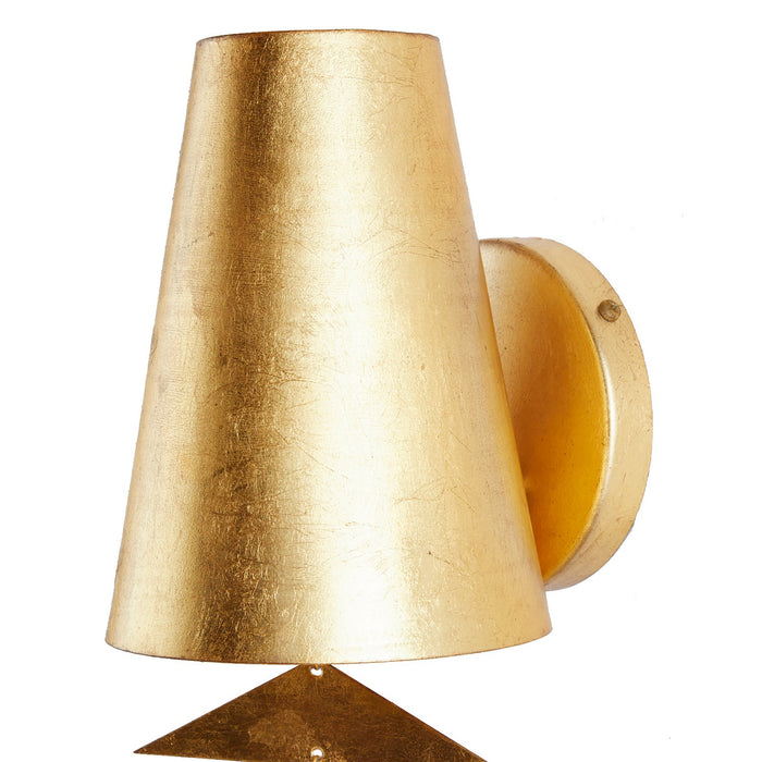 Arteriors DWI14 One Light Wall Sconce, Gold Leaf