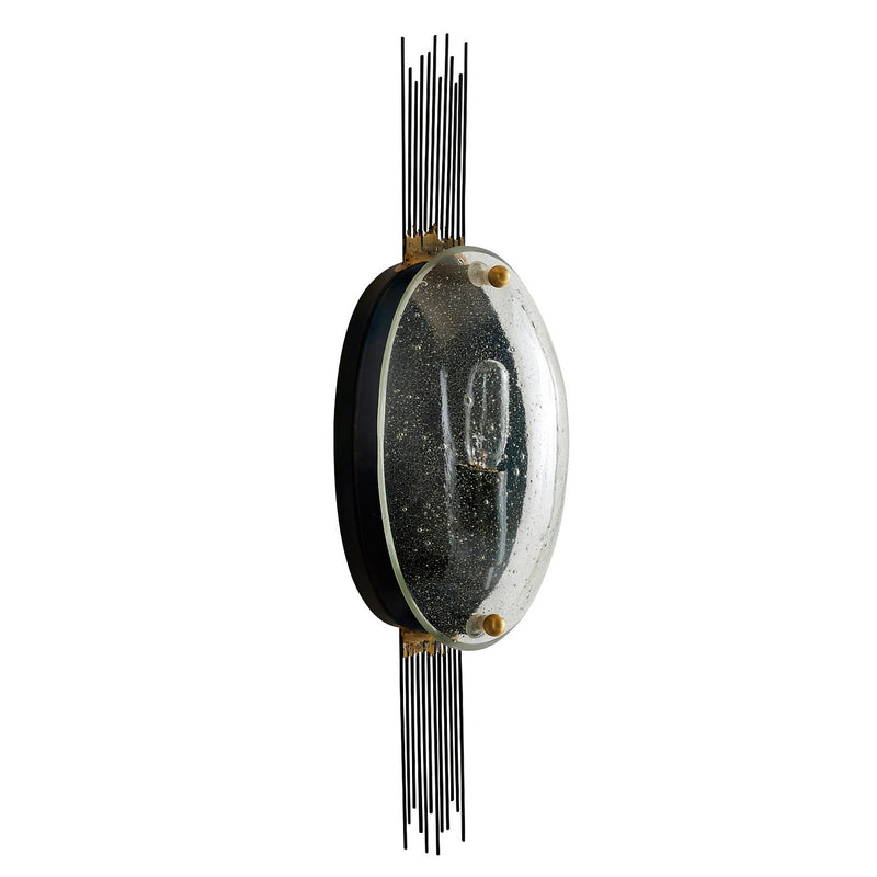 Arteriors DWI16 One Light Wall Sconce, Clear/Natural/Antique Brass