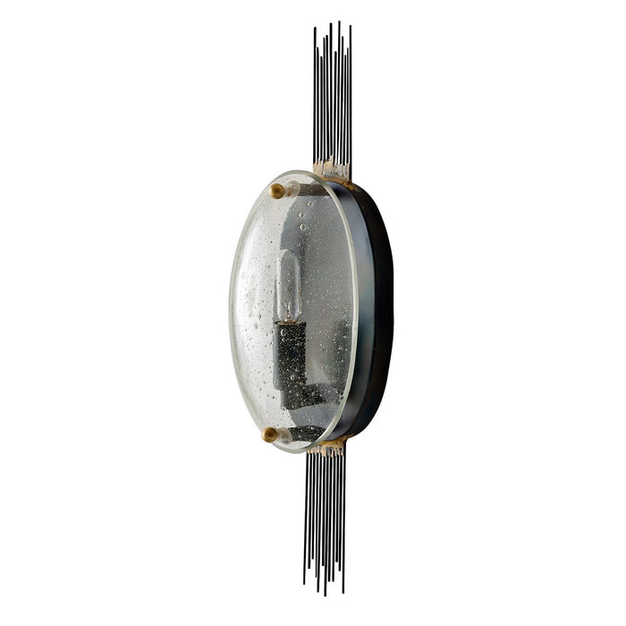 Arteriors DWI16 One Light Wall Sconce, Clear/Natural/Antique Brass