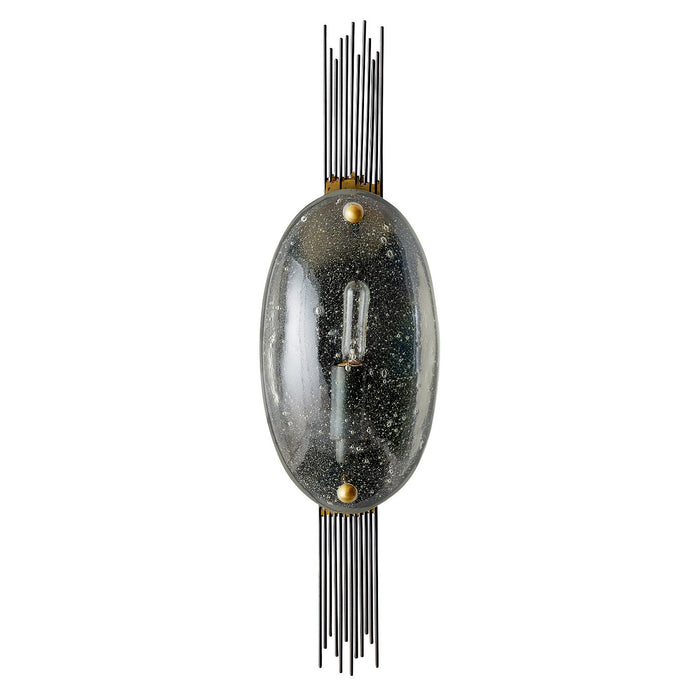 Arteriors DWI16 One Light Wall Sconce, Clear/Natural/Antique Brass