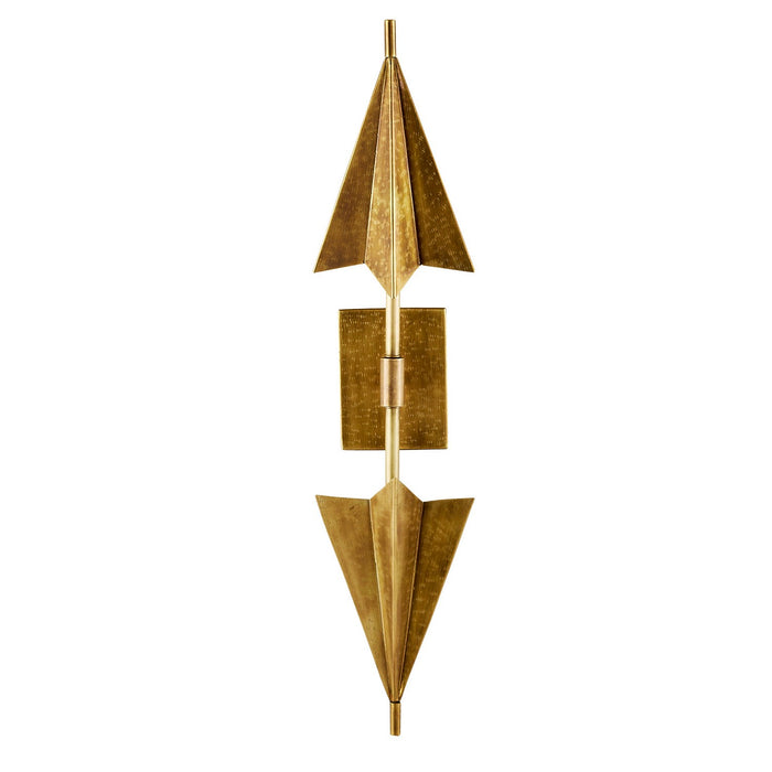 Arteriors DWI17 Two Light Wall Sconce, Antique Brass