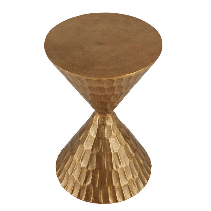Arteriors FAI13 Accent Table, Antique Brass
