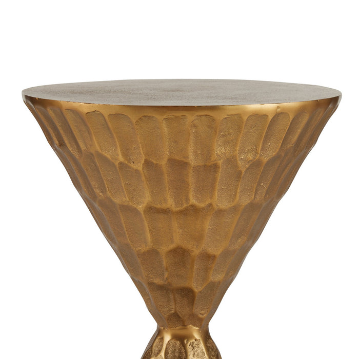 Arteriors FAI13 Accent Table, Antique Brass