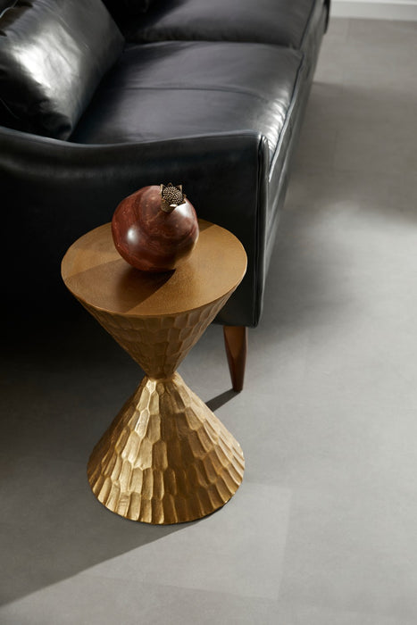 Arteriors FAI13 Accent Table, Antique Brass