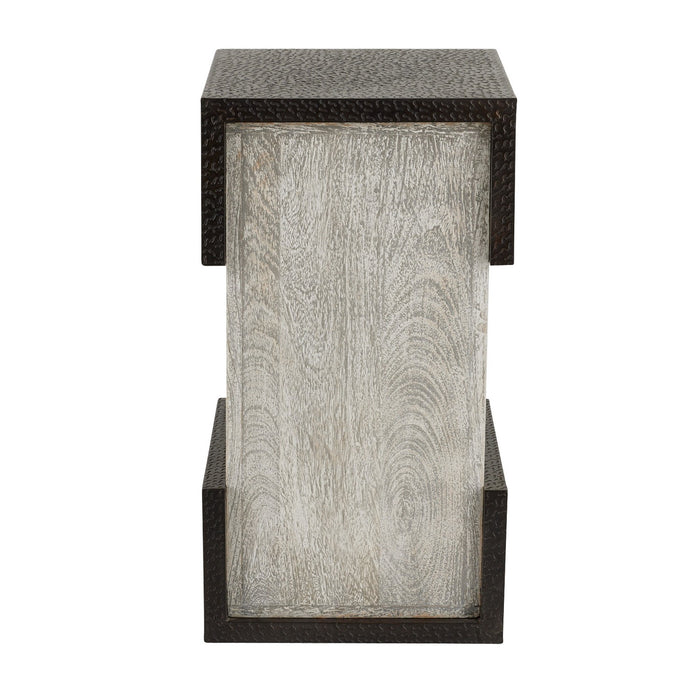 Arteriors FAI15 Accent Table, Bronze/Smoke