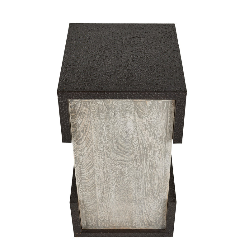 Arteriors FAI15 Accent Table, Bronze/Smoke
