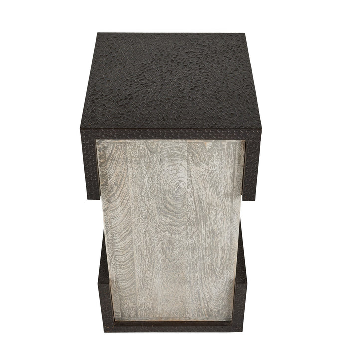 Arteriors FAI15 Accent Table, Bronze/Smoke