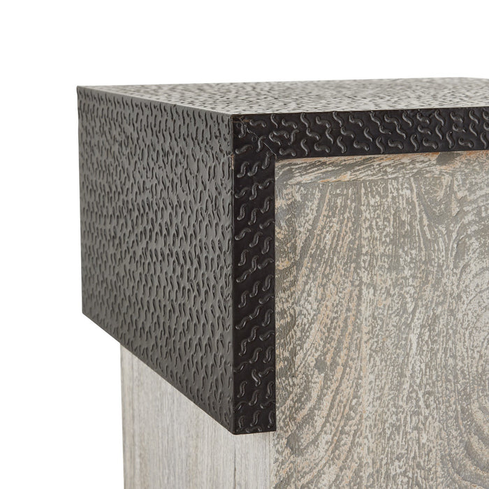 Arteriors FAI15 Accent Table, Bronze/Smoke