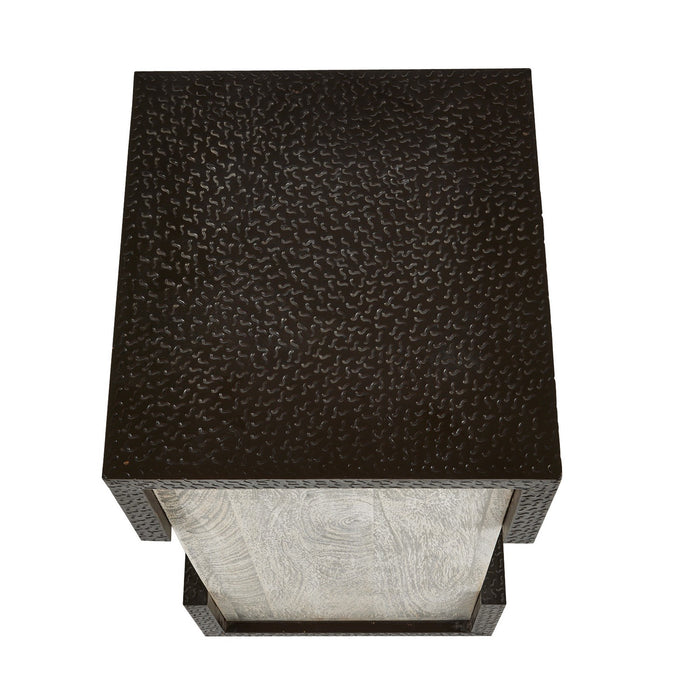 Arteriors FAI15 Accent Table, Bronze/Smoke