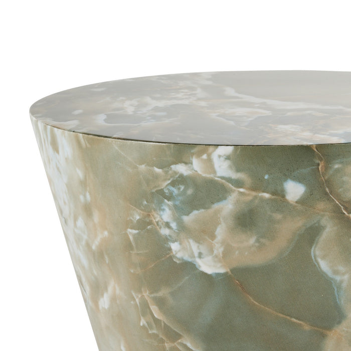 Arteriors FAS07 Accent Table, Jade Faux Marble
