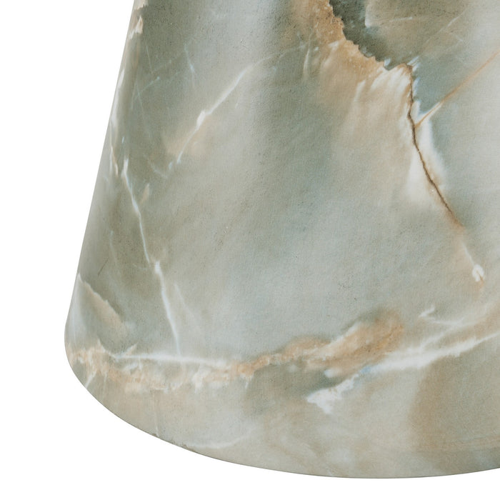 Arteriors FAS07 Accent Table, Jade Faux Marble